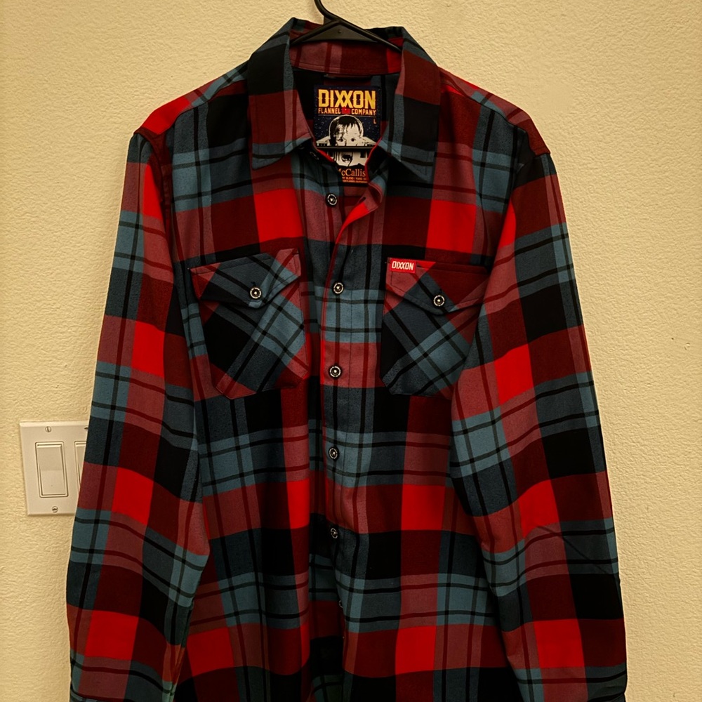 DIXXON Men's Red and Blue Checkered Flannel - Home Alone Edition